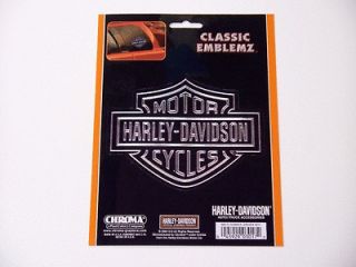 HARLEY DAVIDSON MOTOR CYCLES 5 X 4 Decal Chrome 001