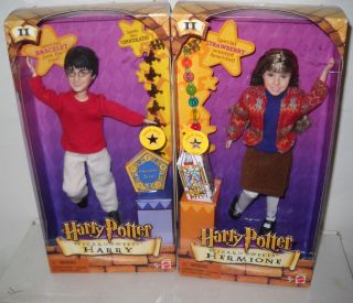 3475 NRFB Mattel Harry Potter Wizard Sweets Harry & Hermione Dolls