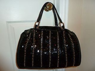 Nicole Lee Cherisse Sequin Satchel/ Handbag Black NWT