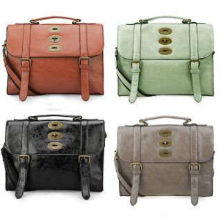   Vintage Dual Use Shoulder Bag Backpack Handbag Satchel Faux Leather