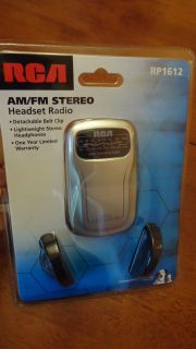 NEW RCA Am/Fm Stereo Headphone Headset Walkman Radio