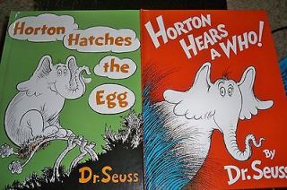   .Seuss Childrens Book Horton Hears a Who and Horton Hatches the Egg