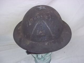 Model 1917 WW1 Minnesota Artillery American Doughboy Helmet