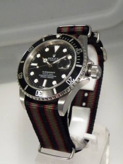  Military RAF strap REAL BOND version excl Rolex Submariner watch
