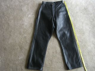 Langlitz Leathers Motorcycle Pants Black Leather USA made