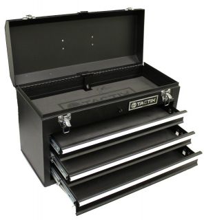 TACTIX 321102 3 Drawer Steel Tool Portable Chest Storag