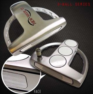 NEW WAVE 3 BALL, THREE BALL DUAL INSERT PUTTER HEADS FOR CLUBMAKERS 