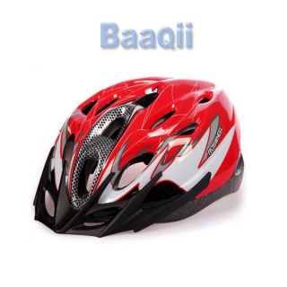 56 62CM Bicycle Helmet Red White Cool with LED Light Detachable Sun 