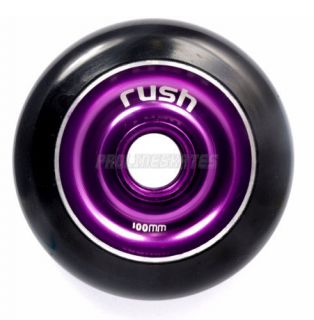 Rush Black / Purple Metal Core 100mm Scooter Wheel