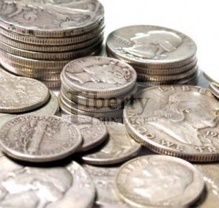   OZ. ALL 90% Silver U.S. Coin Lot   Half Dollars, Quarters or Dimes