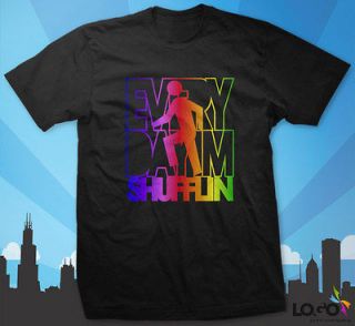   Im Shufflin Song T Shirt LMFAO rock party anthem lyrics Rainbow Finish
