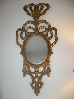   Big Mirror French Wood Gold Style Nap III XVIII Art Deco Sunburst 1960