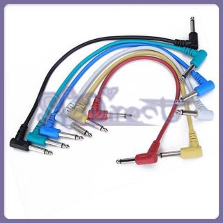   Noiseless 11.8 Inch Colorful Guitar Patch Cable Effects Pedal Cords