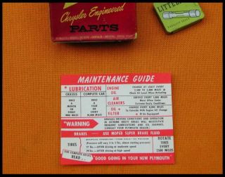 1949 1950 Plymouth Glove Box Guide Decal 1951 1952 Mopar Convertible 