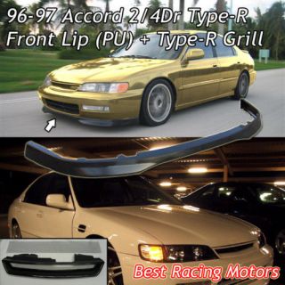    97 Accord Type R Front Bumper Lip (Urethane) + Grille (Fits Accord