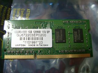 Elpida GDDR3 1333 1GB 128MX8 DDR3 SO DIMM Laptop Memory RAM ACER D255