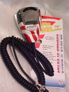   Cord Redman Astatic 636L Stars and N Stripes Cb Radio mic Lincoln