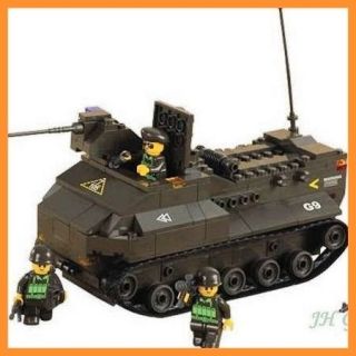 Army Amphibious Battle Tank Minifigures Military Building Block Brick 