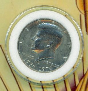 1976 D Kennedy US Half Dollar Coin In Airtight Case