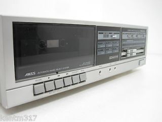   Stereo Cassette Player Recorder Audio Equipment Silver Face Vintage