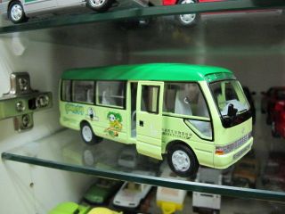 Toyota Coaster minibus coach toy car 1/34 zoo shuttle bus free ship