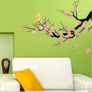   Flower Tree Bird Bed Room Decals Decor Mural Wall Stickers Removable