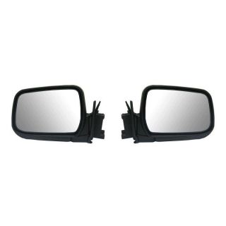 Textured Side View Door Mirror Foldaway Assembly Pair Set Driver 