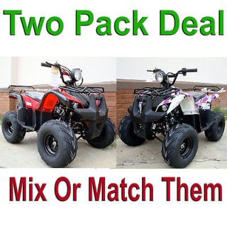 TWO New 125cc Youth ATV 125D Utility Quads 4 wheeler Fully Auto FREE 
