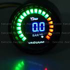 Universal Auto CAR 252mm Digital Color Analog LED Vacuum BAR Meter 