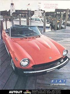 1978 Fiat 124 Spider Brochure