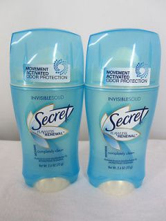 Secret x 2 Completely Clean Flawless Renewal Antiperspirant Deodorant 