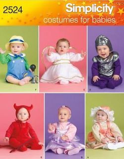 Simplicity Pattern 2524 Babies Costume Sizes Xsm L Discontinued