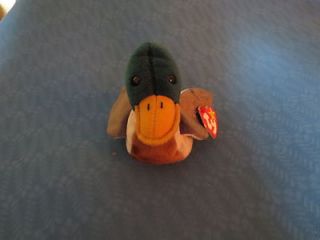 MINT Ty Jake Beanie Babies duck drake duck stuffed animal SALE