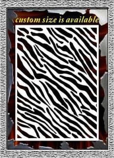 Airbrush Stencil Zebra Stripe Template Paint Wall Custom Size Artwork 