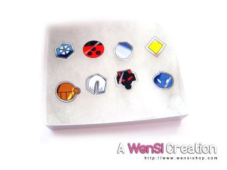 Pokemon Gym Badges Pins Johto League