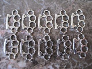 Lot of 10 Tibetan Silver Brass Knuckles Charms Pendants Gothic/Scene 