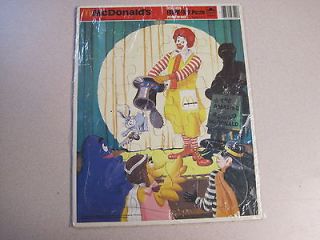   1984 Ronald McDonald Frame Tray Puzzle   New Old Stock (NOS