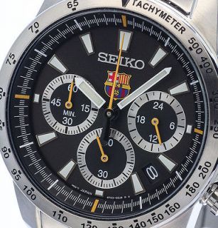 New LIMITED EDITION SEIKO FC BARCELONA TACHY FLYBACK CHRONO 330ft 