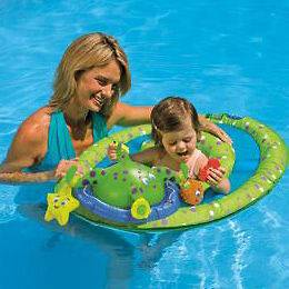 NEW SWIM WAYS BABY SPRING FLOAT WITH 5 ACTIVITIES 9 24 MONTHS CUTE