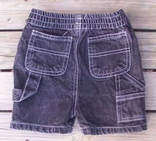 Infants Shorts Size 18 Mos.   Mac Henry Carpenter Black Stretch Waist 