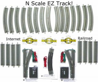 SCALE MODEL RAILROAD TRAINS LAYOUT BACHMANN SILVER EZ TRACK SUPER 