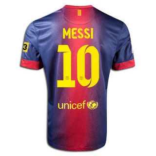NIKE FC BARCELONA MESSI YOUTH HOME JERSEY 2012/13 TV3 LOGO.