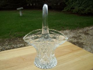 clear glass basket in Pottery & Glass