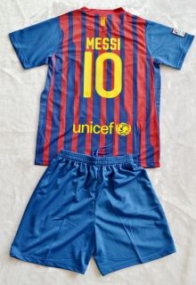 new 2012 NO.10 MESSI BARCELONA HOME football kit 3 14 years