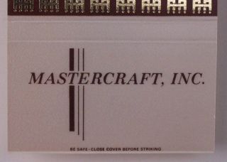 1990s Matchbook Mastercraft Furniture Shipshewana IN MB