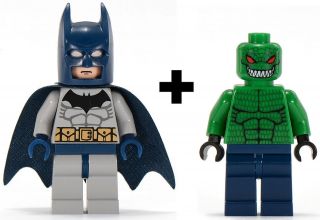 LEGO LOT BATMAN I DARK BLUE + KILLER CROC Minifig Minifigure 7786 7787 