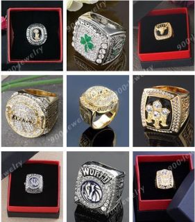 1Pc Basketball Replica Champion Souvenirs Finger Ring + Gift Box