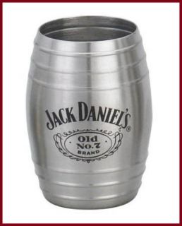 Jack Daniels Whiskey Medium Barrel Shot Glass 2oz, Stainless Steel