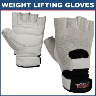 WEIGHT LIFTING GLOVES / DOUBLE VELCRO TERRY TOWEL BACK