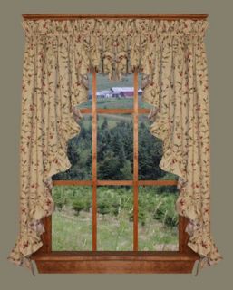 country ruffled curtains in Curtains, Drapes & Valances